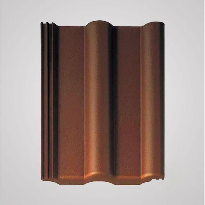 Цементно-песчаная черепица «BRAAS», Франкфуртская, Тёмно-коричневая